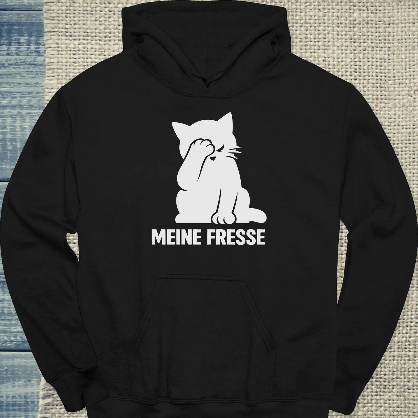 Hoodie - Meine Fresse - Unisex - Katze Schwarz