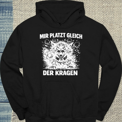 Hoodie - Mir platzt gleich der Kragen - Unisex - Katze Schwarz