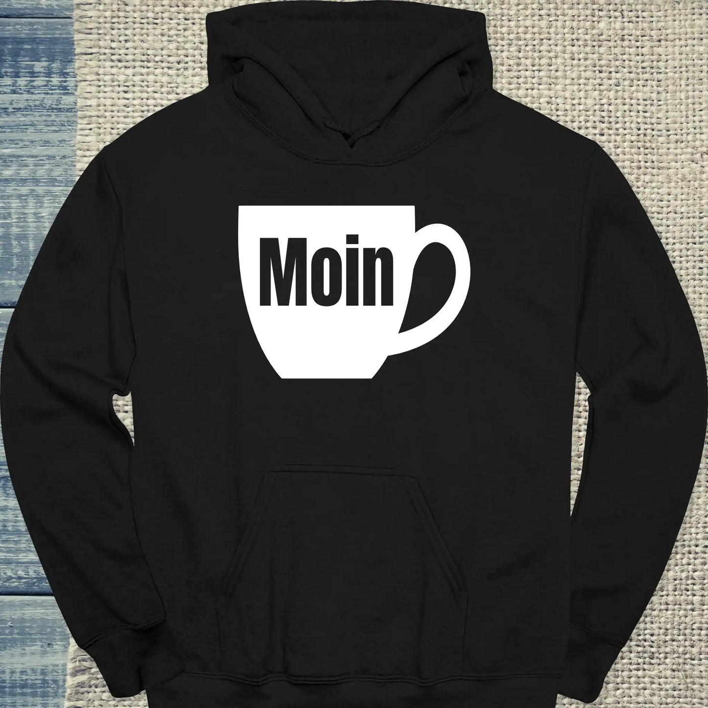 Hoodie - Moin - Unisex - Kaffee Schwarz