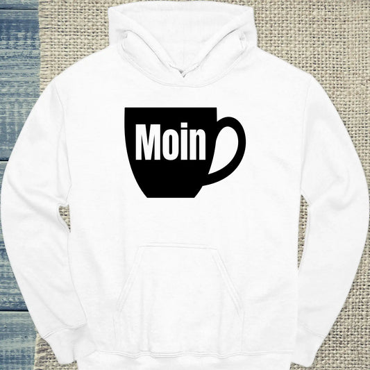 Hoodie - Moin - Unisex - Kaffee Weiß