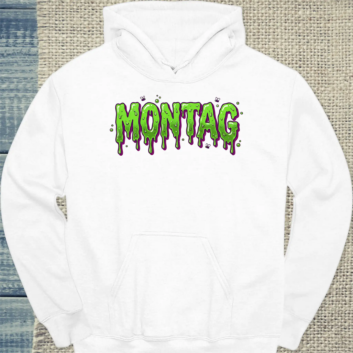 Hoodie - Montag - Unisex - Kaffee Weiß