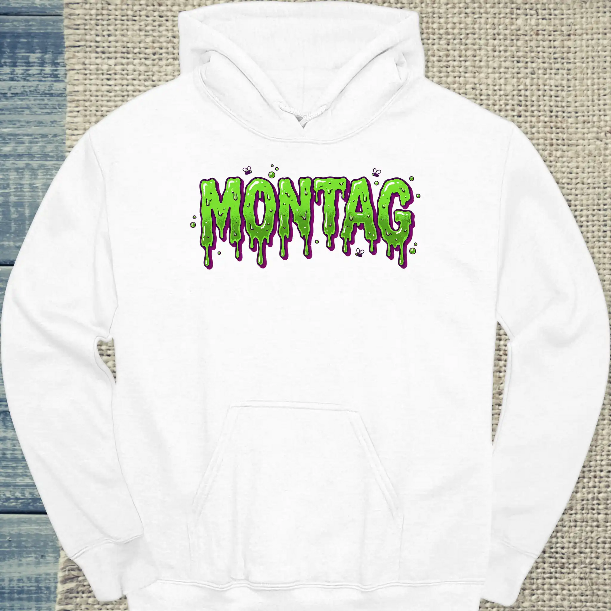 Hoodie - Montag - Unisex - Kaffee Weiß
