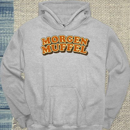 Hoodie - Morgen Muffel - Unisex - Katze Grau