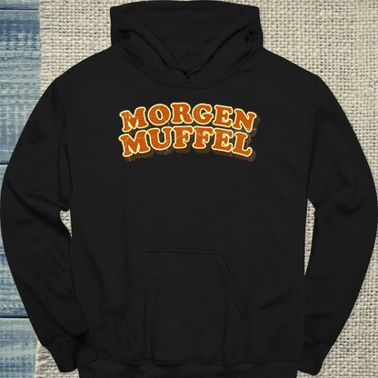 Hoodie - Morgen Muffel - Unisex - Katze Schwarz