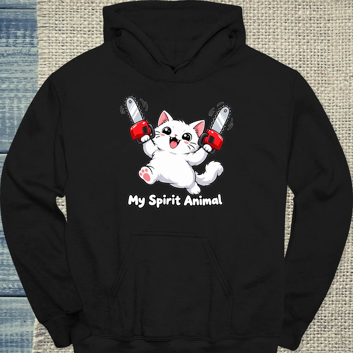Hoodie - My Spirit Animal - Unisex - Katze Schwarz