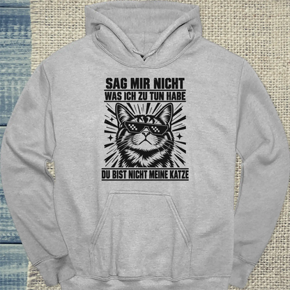 Hoodie - Nicht meine Katze - Unisex - Katze Grau