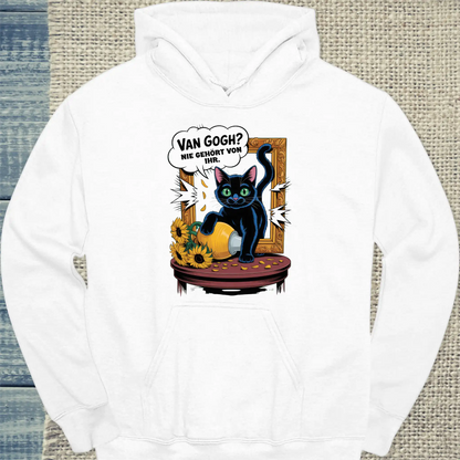 Hoodie - Nie gehört - Unisex - Katze Weiß