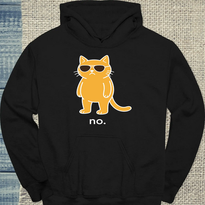 Hoodie - no. - Unisex - Katze Schwarz