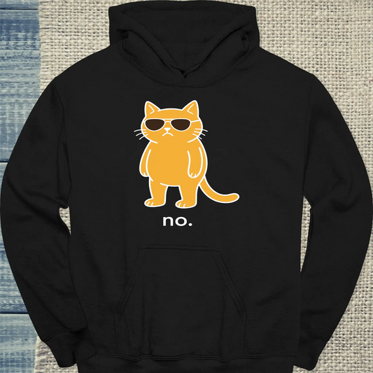 Hoodie - no. - Unisex - Katze Schwarz
