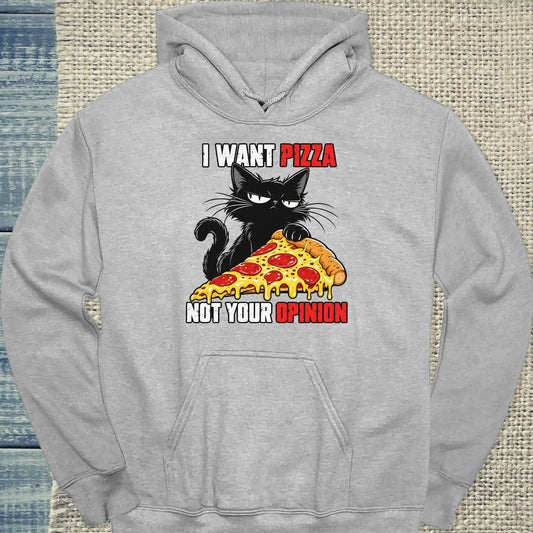Hoodie - Not your opinion - Unisex - Katze Grau