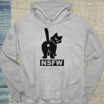 Hoodie - NSFW - Unisex - Katze Grau
