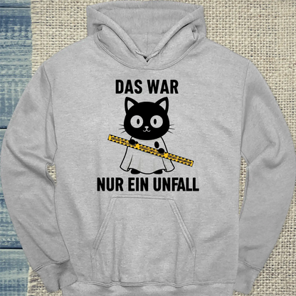 Hoodie - Nur ein Unfall - Unisex - Katze Grau