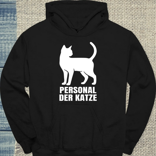 Hoodie - Personal der Katze - Unisex - Katze Schwarz