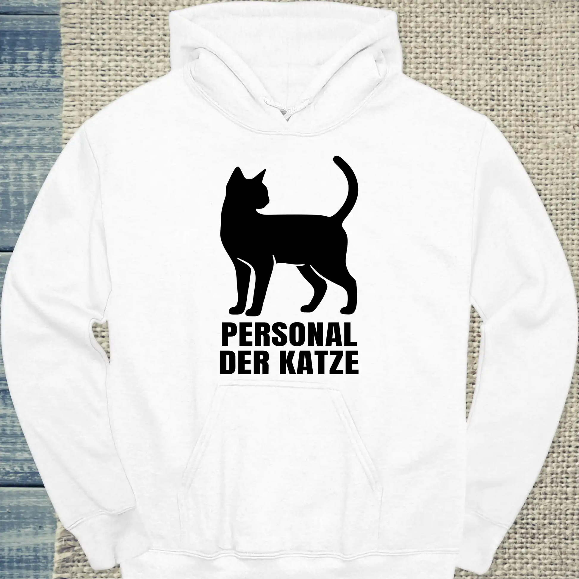 Hoodie - Personal der Katze - Unisex - Katze Weiß
