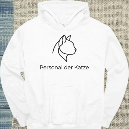 Hoodie - Personal der Katze - Unisex - Katze Weiß