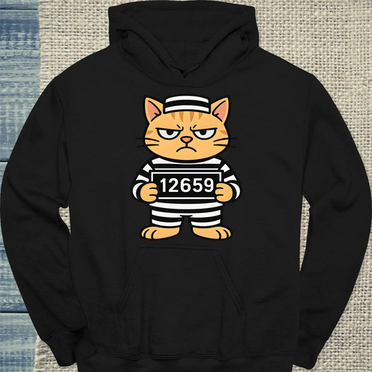 Hoodie - Prison Cat - Unisex - Katze Schwarz