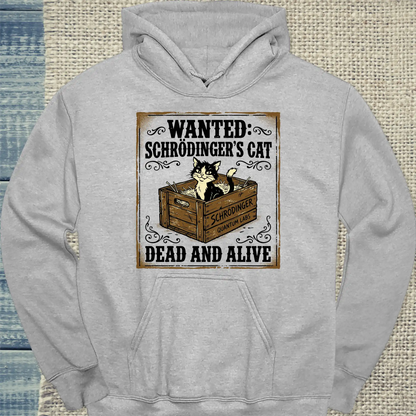 Hoodie - Schrödingers Cat - Unisex - Katze Grau
