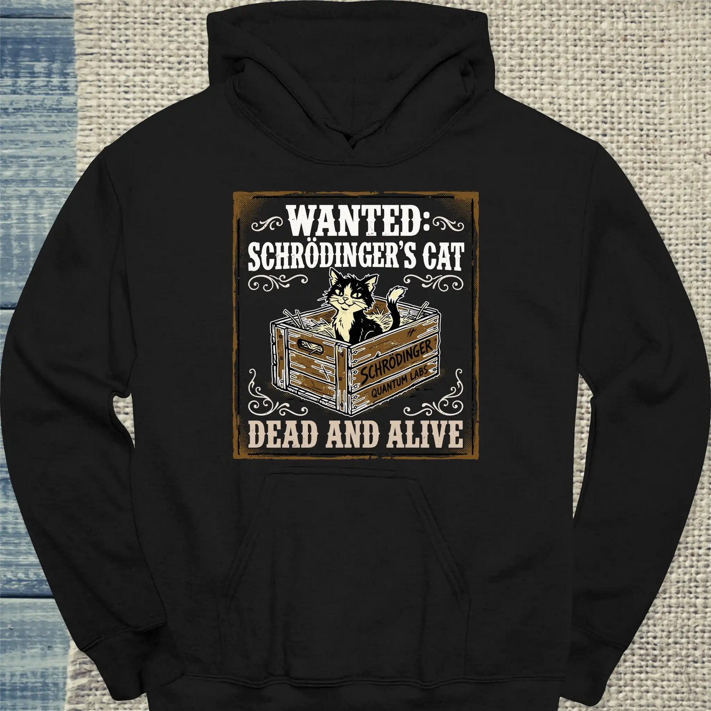 Hoodie - Schrödingers Cat - Unisex - Katze Schwarz