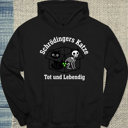 Hoodie - Schrödingers Katze - Unisex - Katze Schwarz