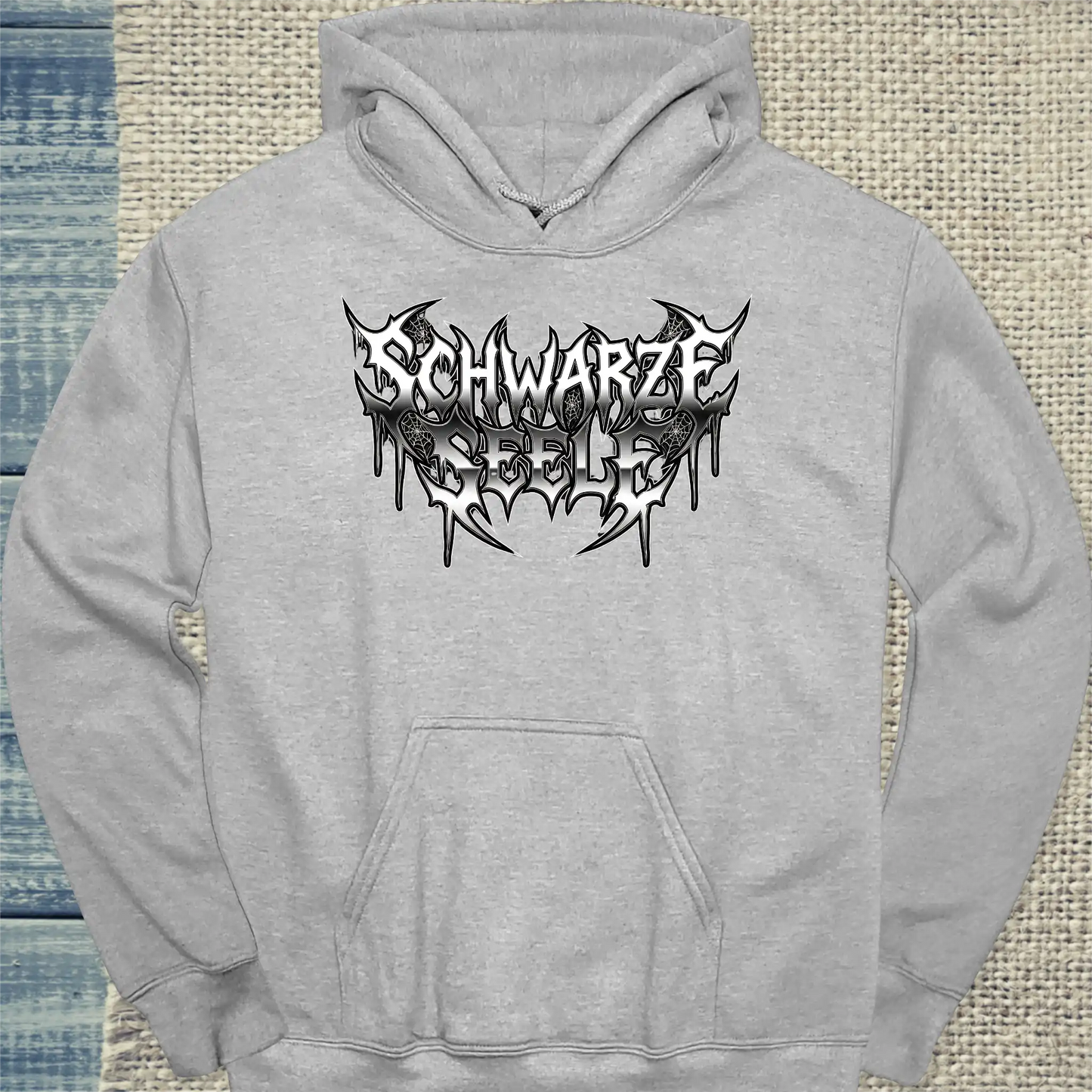 Hoodie - Schwarze Seele - Unisex - Kaffee Grau