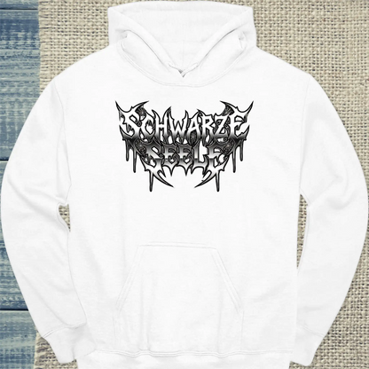 Hoodie - Schwarze Seele - Unisex - Kaffee Weiß