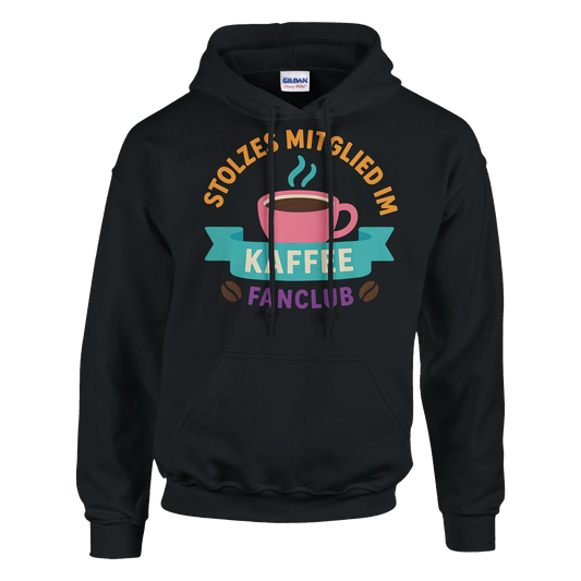Hoodie - Stolzes Mitglied im Kaffee-Fanclub - Unisex - Kaffee Schwarz