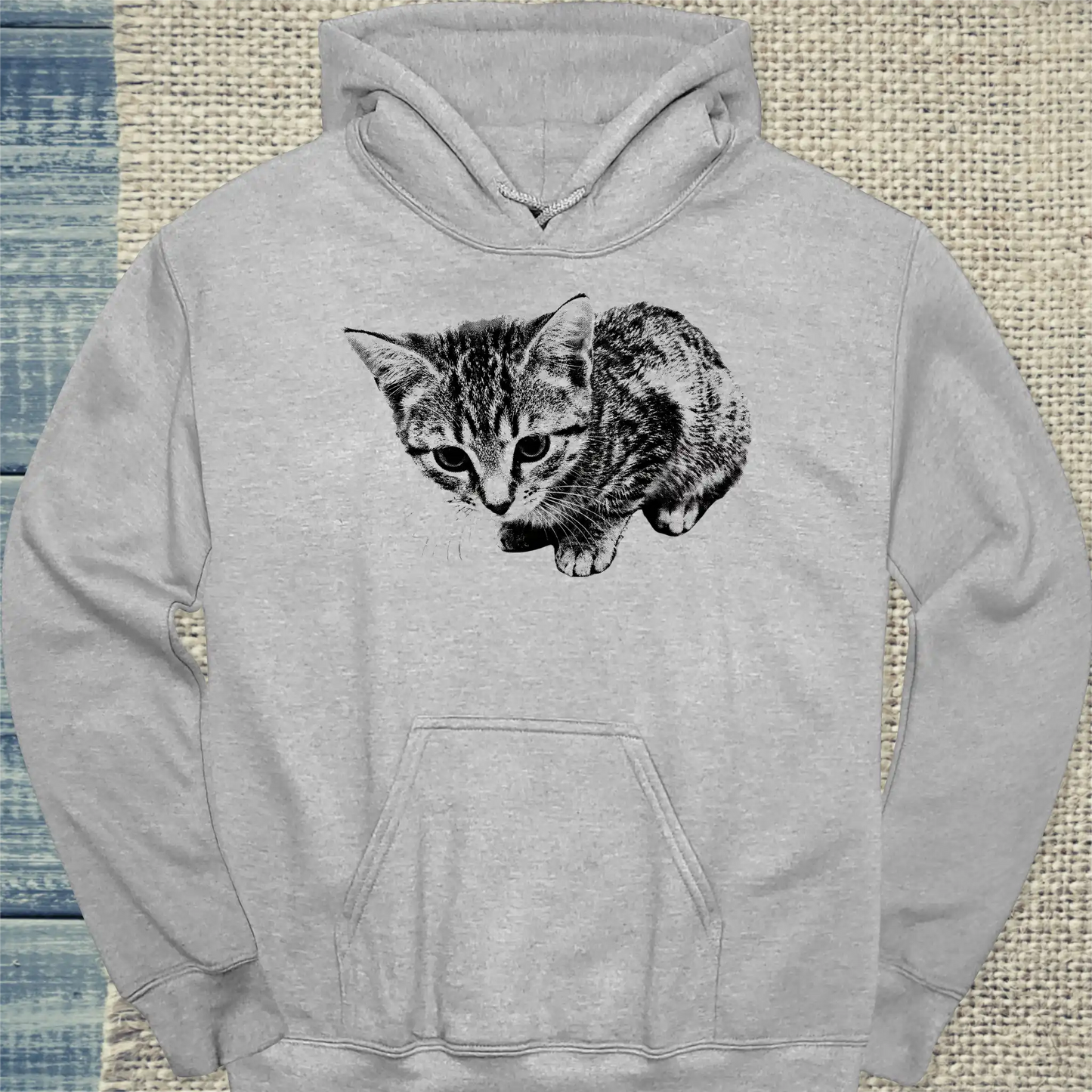 Hoodie - Sweet Kitten - Unisex - Katze Grau