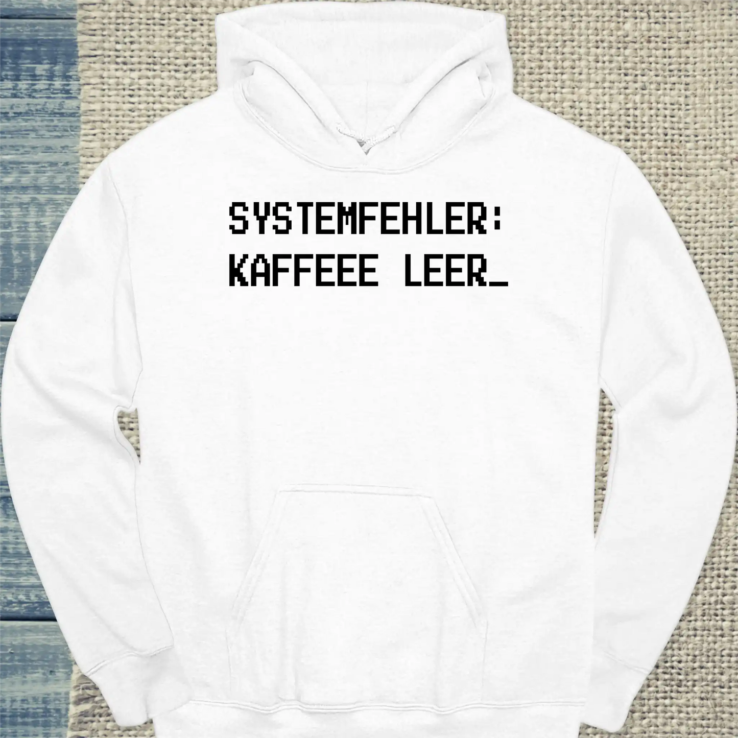Hoodie - Systemfehler: Kaffee leer - Unisex - Kaffee Weiß
