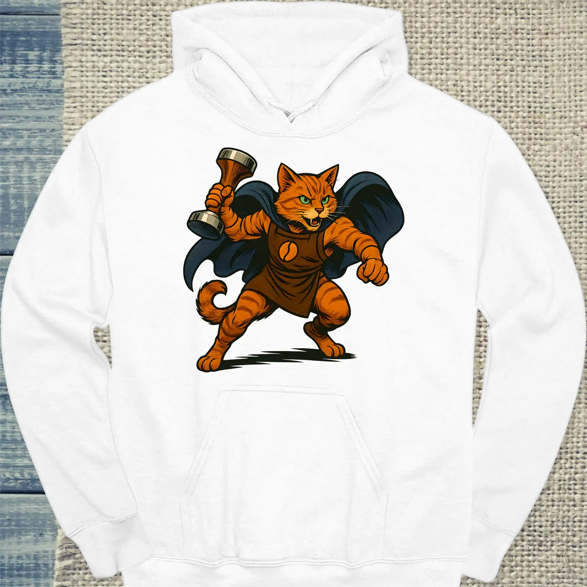 Hoodie - The Brewperhero - Superpfoten - Unisex - Superpfoten Weiß