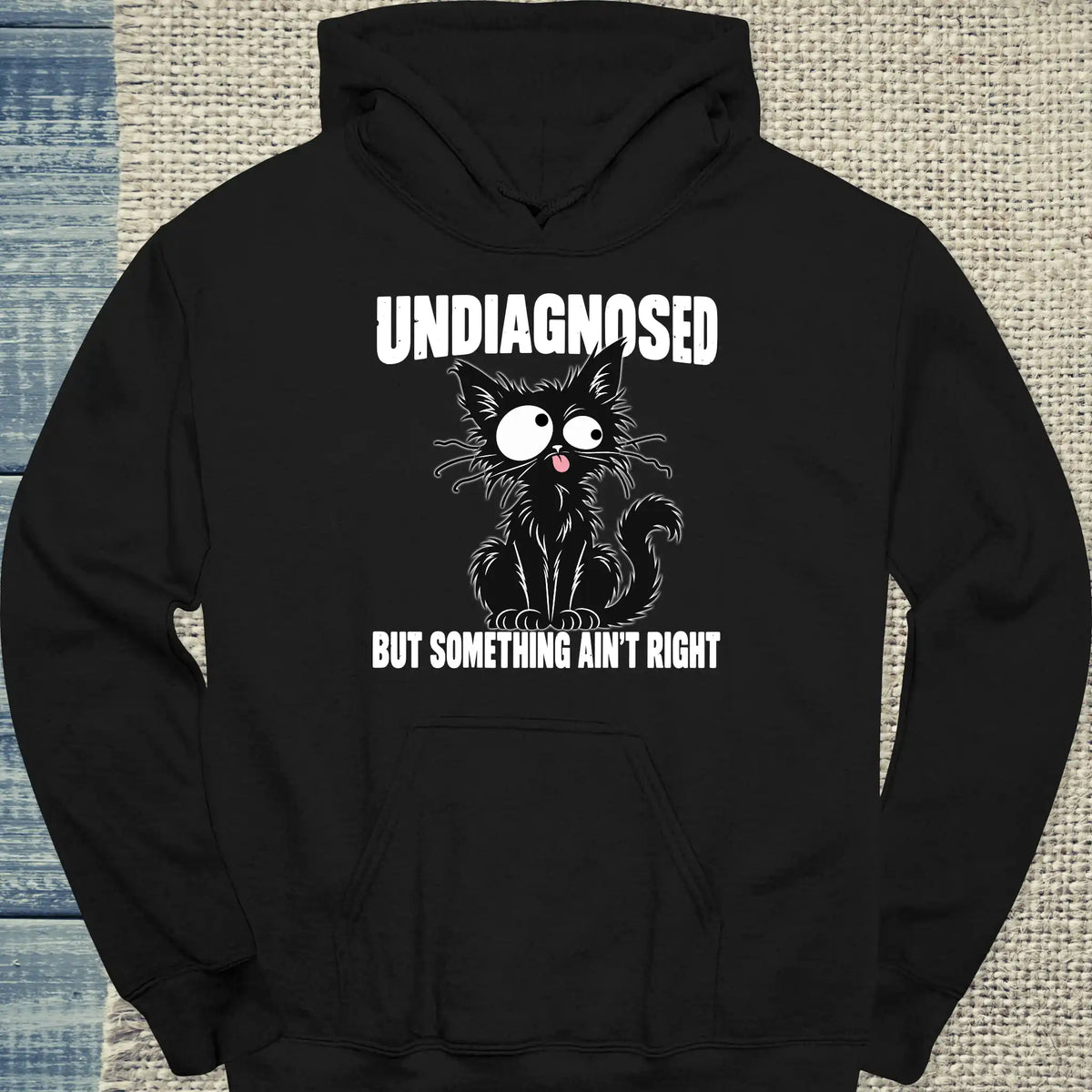 Hoodie - Undiagnosed - Unisex - Katze Schwarz