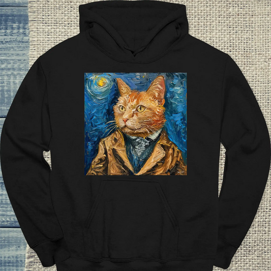 Hoodie - Van Cat Portrait - Unisex - Katze Schwarz