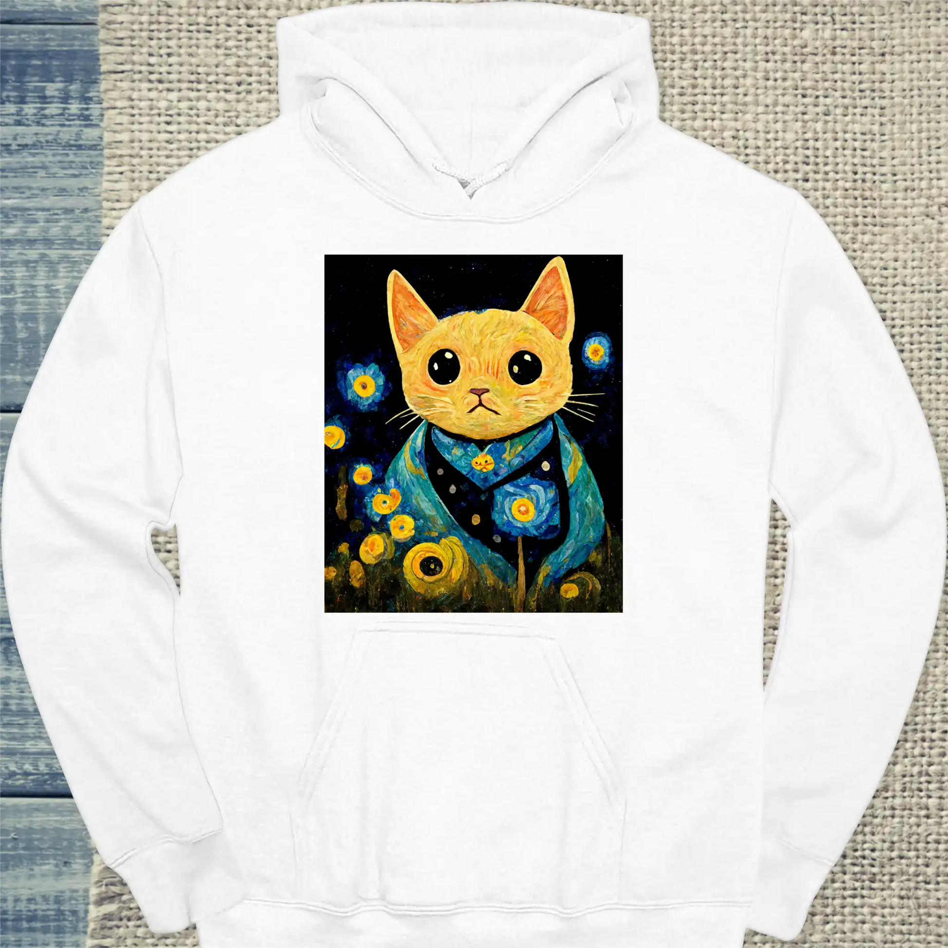 Hoodie - Van Cat - Unisex - Katze Weiß