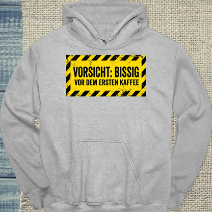 Hoodie - Vorsichtig bissig - Unisex - Kaffee Grau