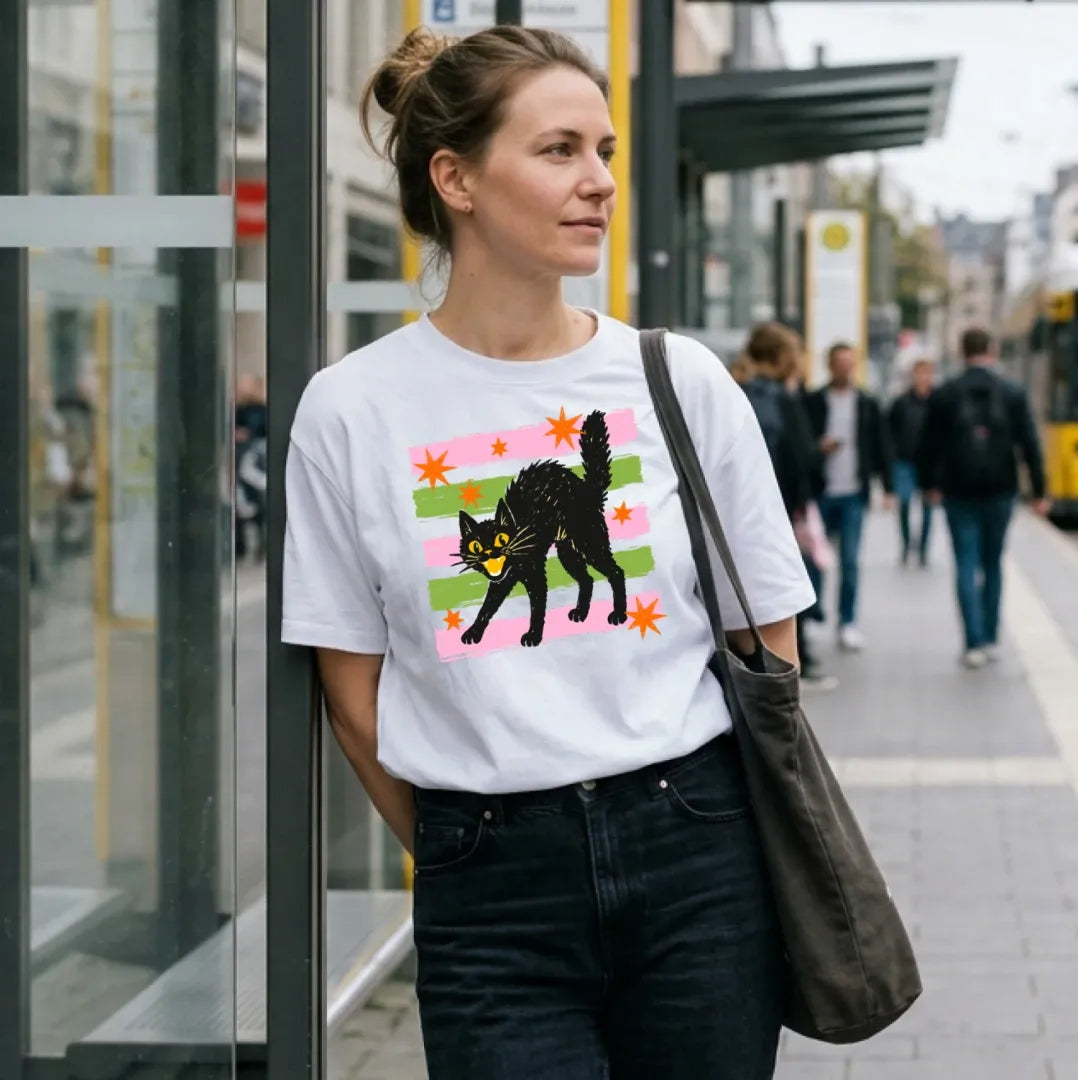 Halloween Cat - T-Shirt