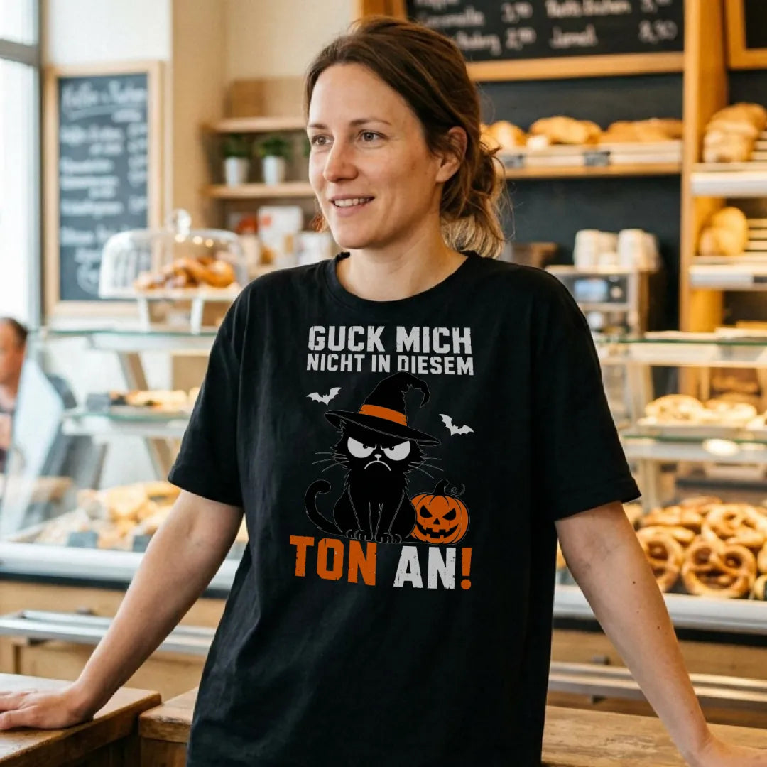 Guck mich nicht - Halloween - T-Shirt