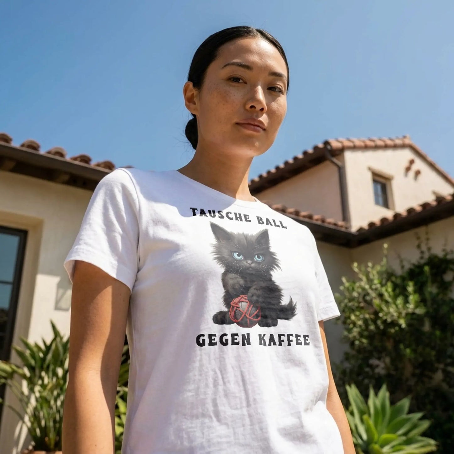 Tausche Ball gegen Kaffee - T-Shirt