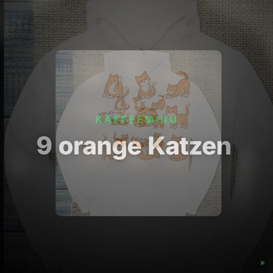 9 orange Katzen - Hoodie – Clean Showcase Plus