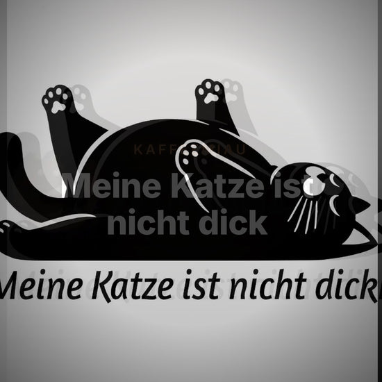 Meine Katze ist nicht dick - T-Shirt – Clean Showcase