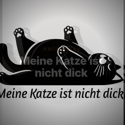 Meine Katze ist nicht dick - T-Shirt – Clean Showcase