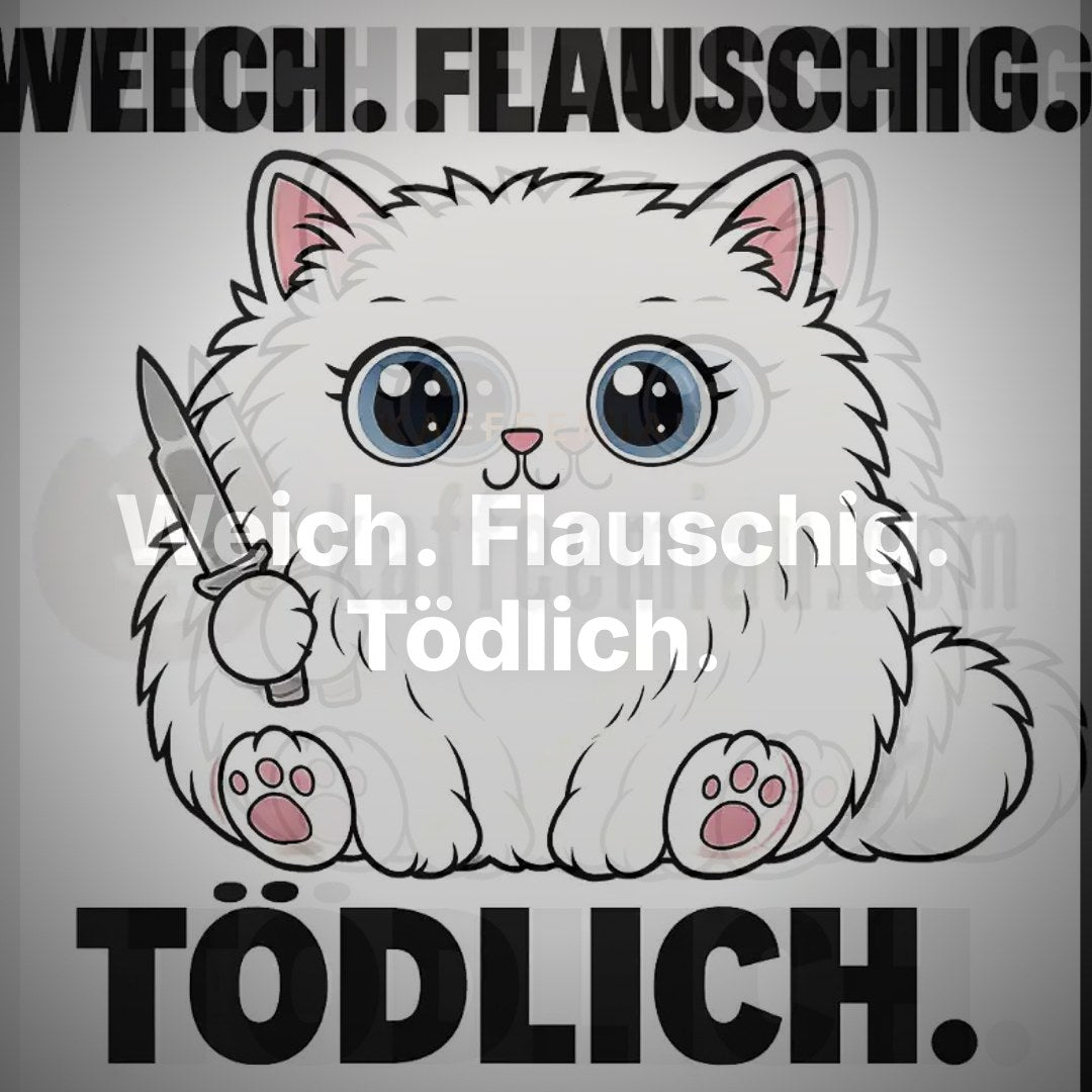 Weich. Flauschig. Tödlich. - T-Shirt – Clean Showcase