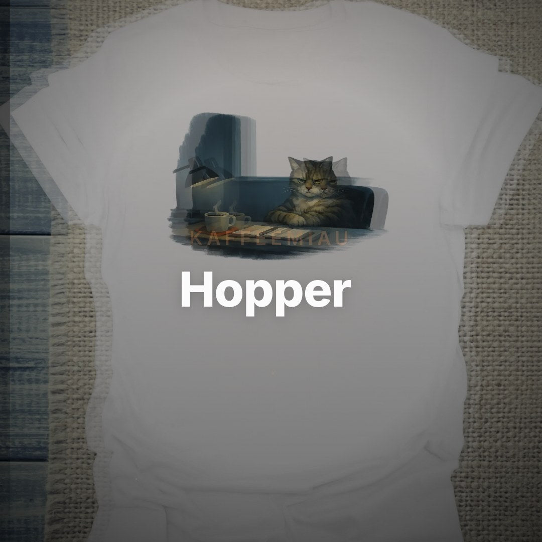 Hopper - Grimmige Katze - T-Shirt – Clean Showcase
