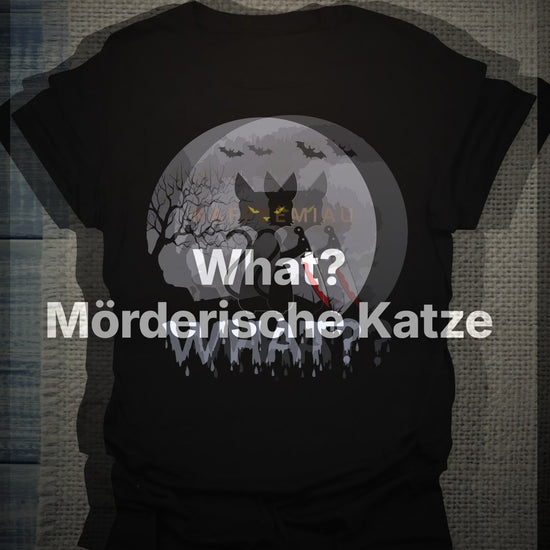 What? Mörderische Katze - T-Shirt – Clean Showcase