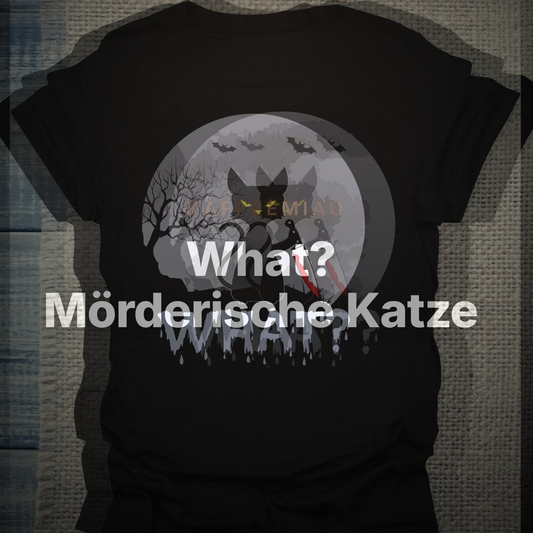 What? Mörderische Katze - T-Shirt – Clean Showcase
