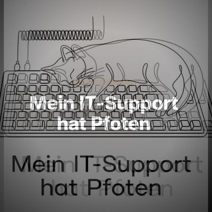 Mein IT-Support hat Pfoten - T-Shirt – Clean Showcase