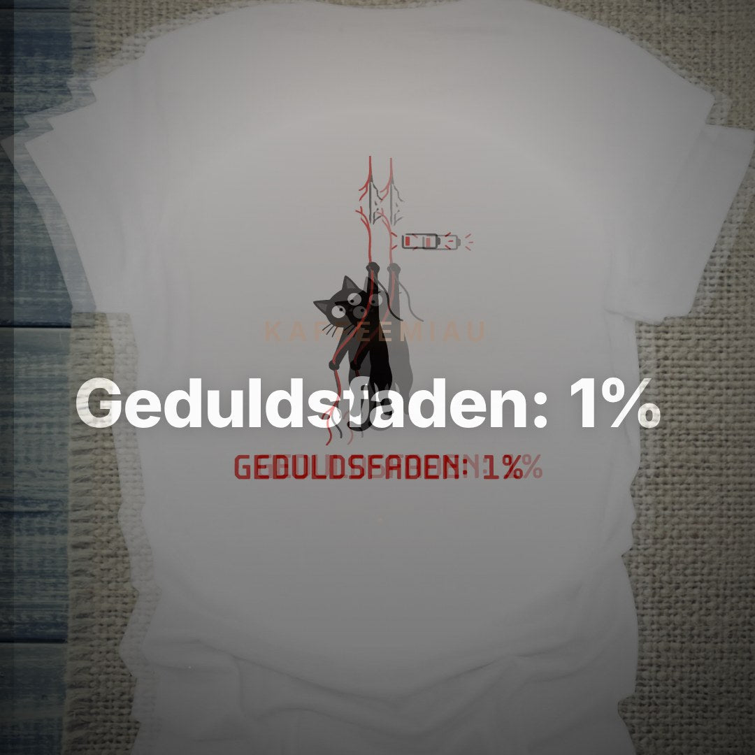 Geduldsfaden: 1% - Rücken - T-Shirt – Clean Showcase