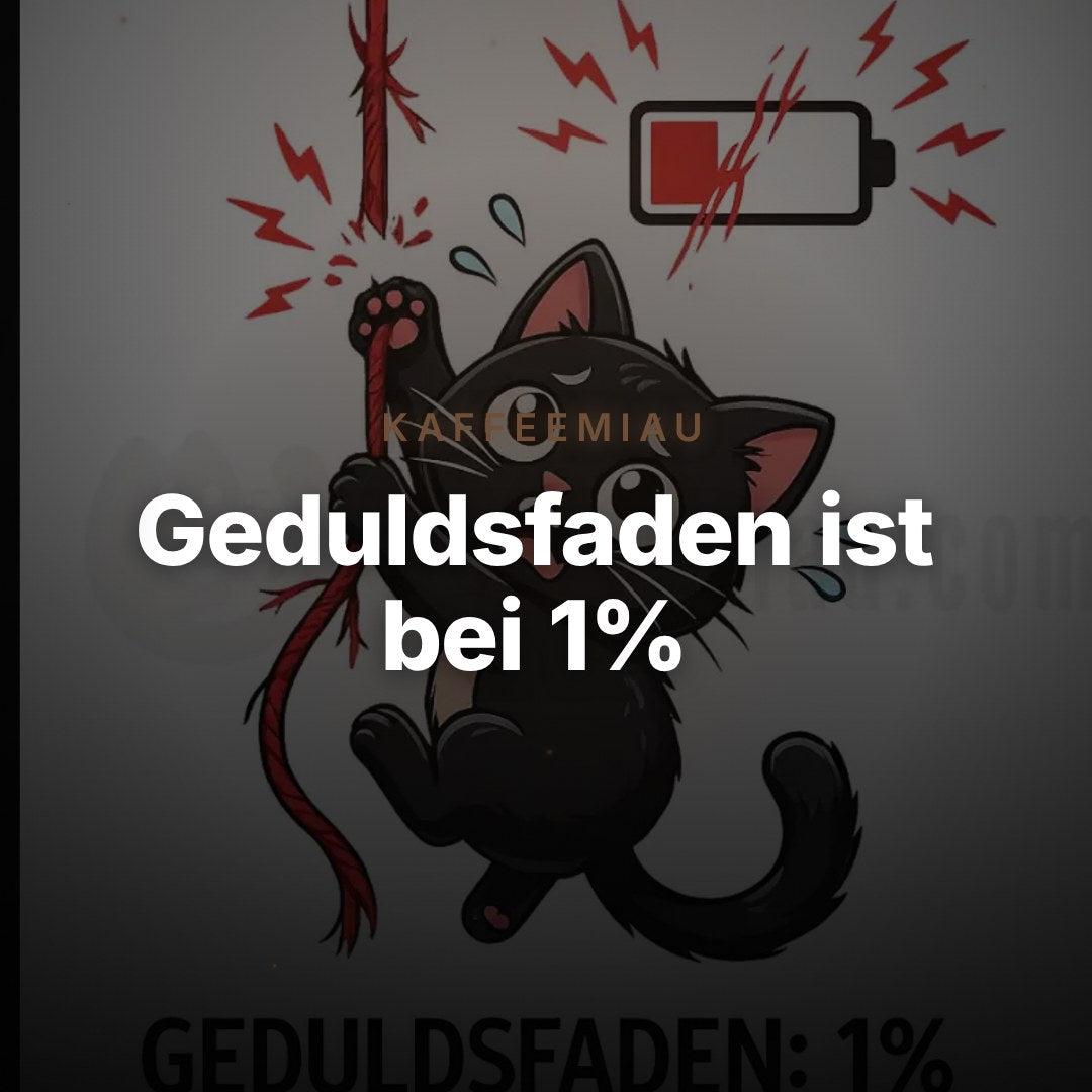 Geduldsfaden ist bei 1% - T-Shirt – Clean Showcase