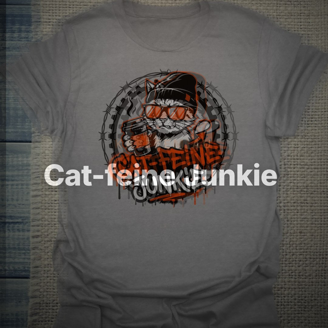 Cat-feine Junkie - T-Shirt – Clean Showcase