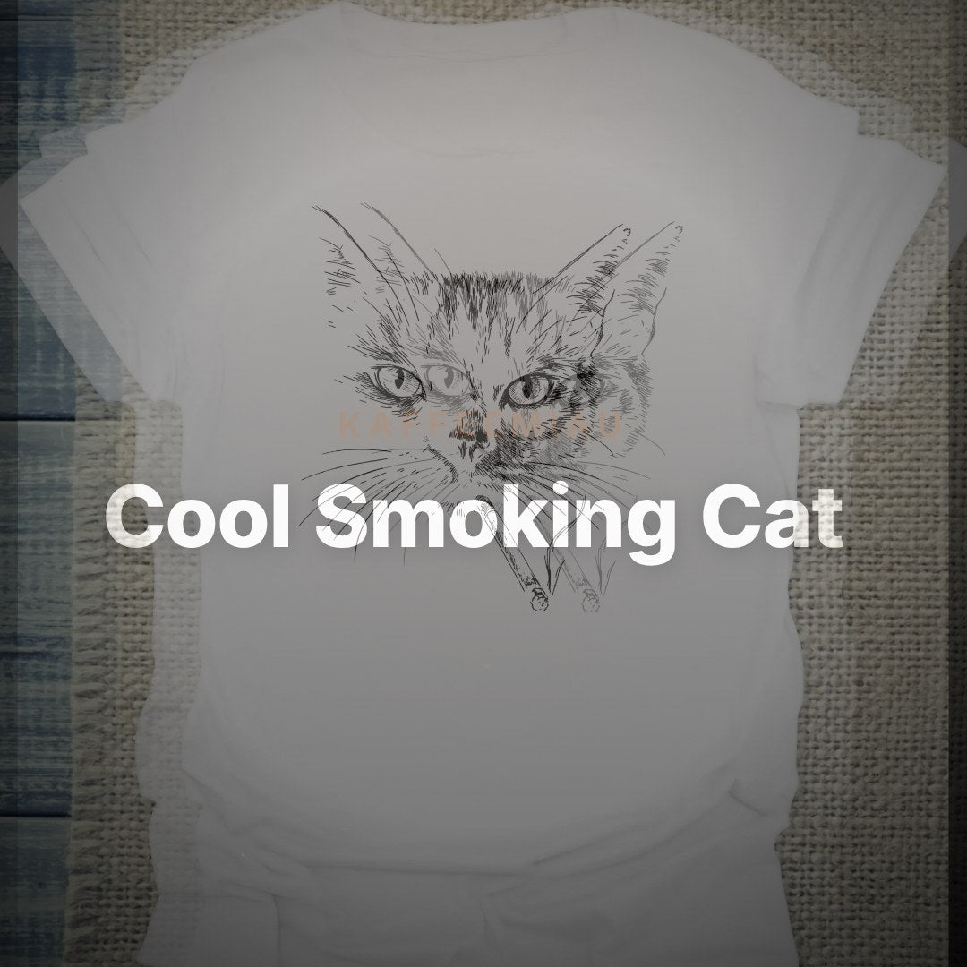 Cool Smoking Cat - T-Shirt – Clean Showcase
