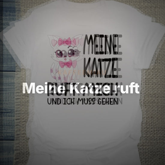 Meine Katze ruft - T-Shirt – Clean Showcase