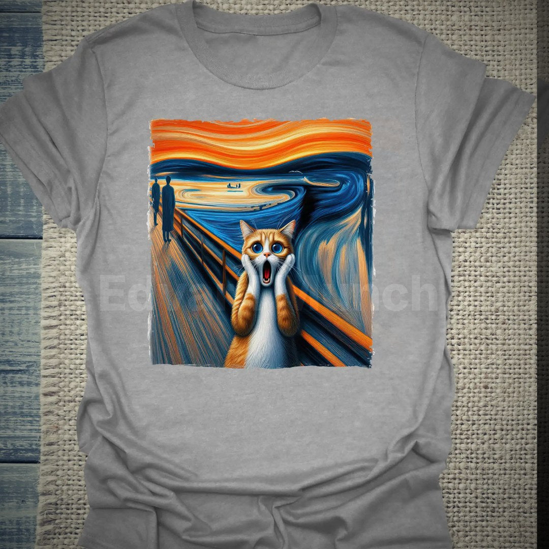 Edvard Munch - Schreiende Katze - T-Shirt – Clean Showcase
